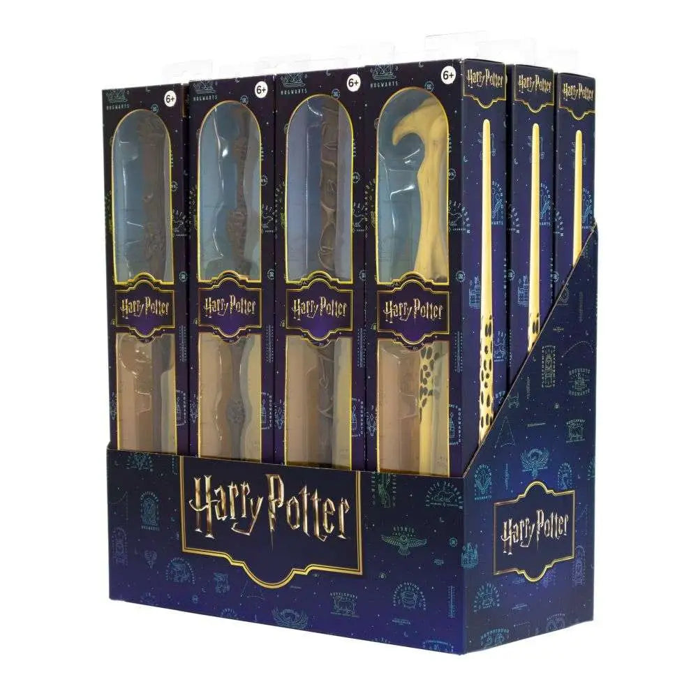 NOBLE COLLECTIONS - HARRY POTTER ROLE PLAY WAND 12PC DISPLAY REPLICA