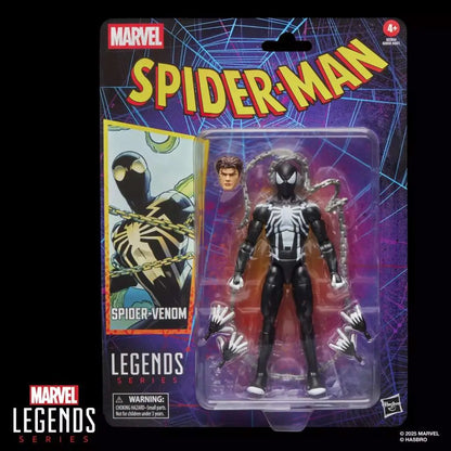 MARVEL LEGENDS SPIDER-MAN VINTAGE SPIDER-VENOM ACTION FIGURE