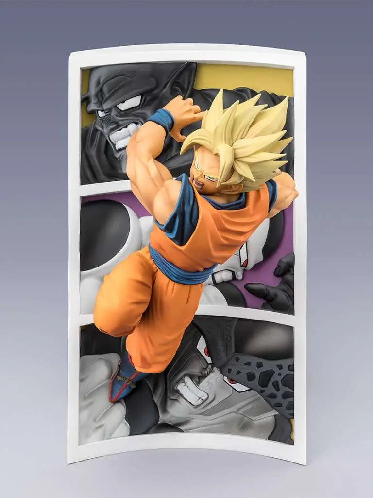 BANDAI - DRAGON BALL Z SUPER SAIYAN SON GOKU TRAIL BATTLES FIGUARTS ZERO STATUA 22 cm