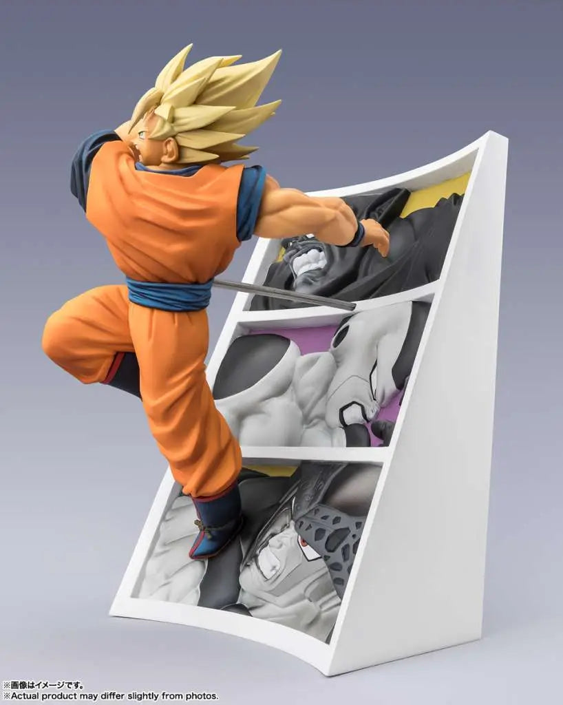 BANDAI - DRAGON BALL Z SUPER SAIYAN SON GOKU TRAIL BATTLES FIGUARTS ZERO STATUA 22 cm