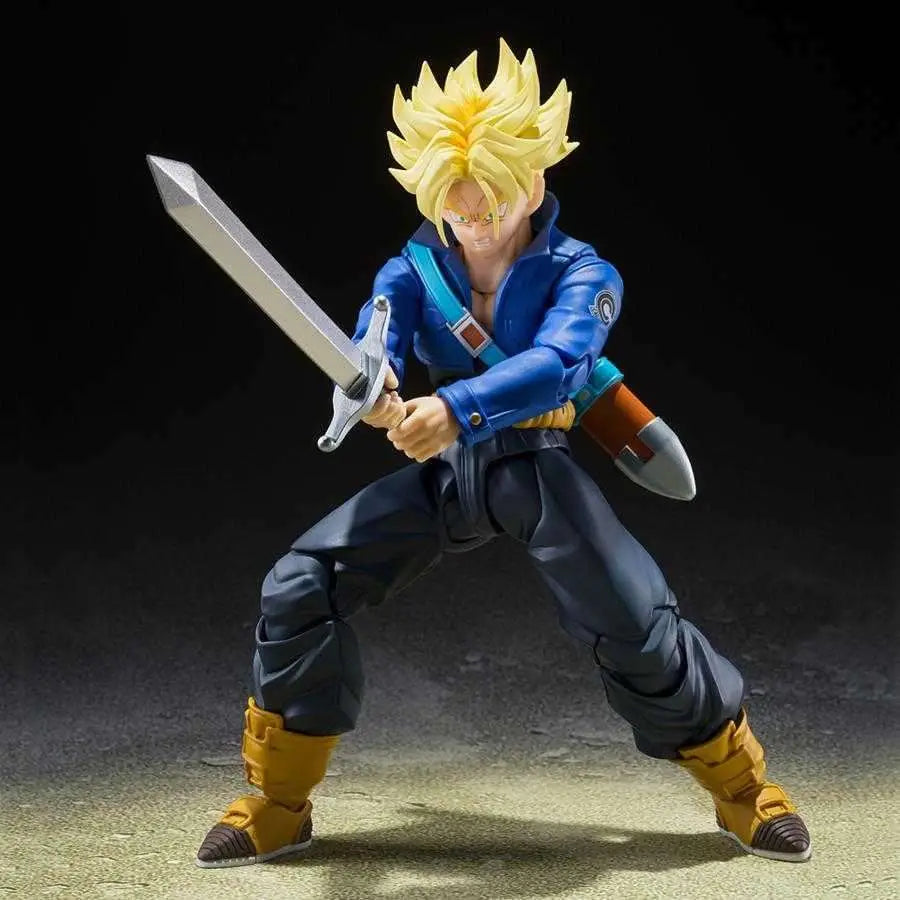 BANDAI - DRAGON BALL Z SHF SS TRUNKS BOY FUTURE REISSUE ACTION FIGURE 15 cm