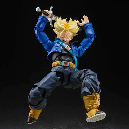 BANDAI - DRAGON BALL Z SHF SS TRUNKS BOY FUTURE REISSUE ACTION FIGURE 15 cm