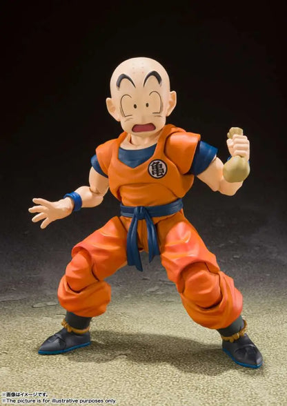 BANDAI - DRAGON BALL Z SHF KRILLIN EARTH STRONG MAN REISSUE ACTION FIGURE 13 cm
