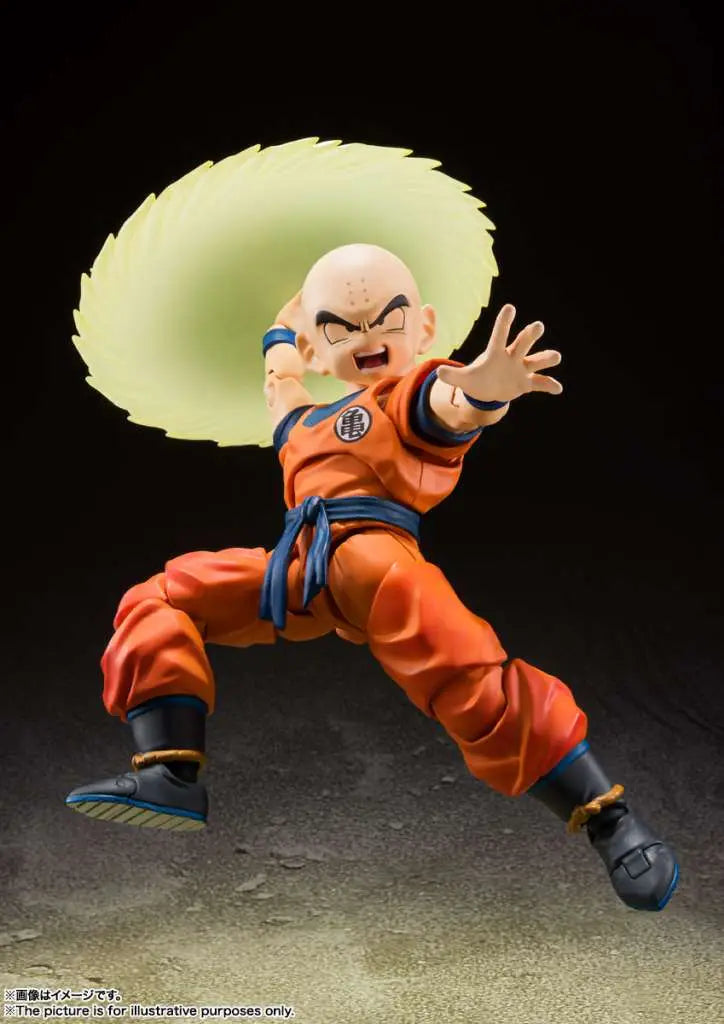 BANDAI - DRAGON BALL Z SHF KRILLIN EARTH STRONG MAN REISSUE ACTION FIGURE 13 cm