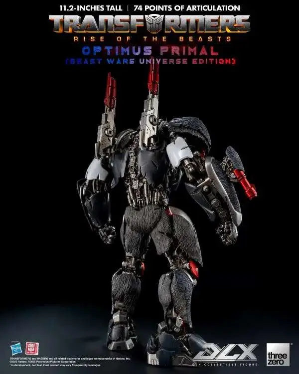 THREEA TOYS/THREEZERO OPTIMUS - TRANSFORMERS RISE BEASTS DLX PRIMAL BEAST WARS ACTION FIGURE 28 cm