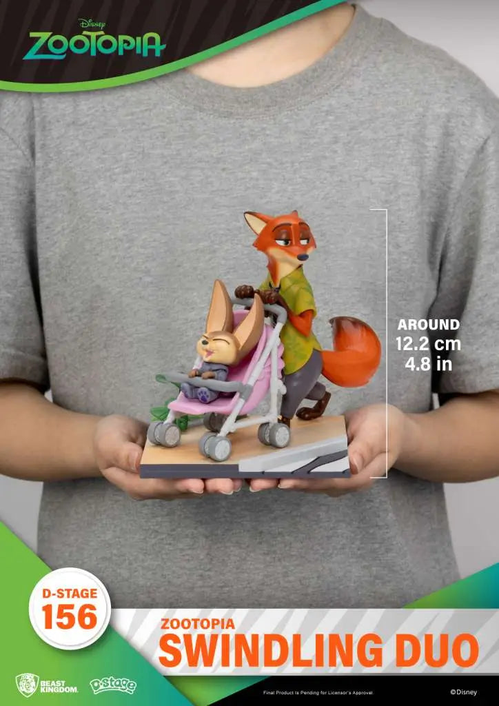 BEAST KINGDOM ZOOTOPIA SWINDLING DUO D-STAGE STATUA 12.2 cm