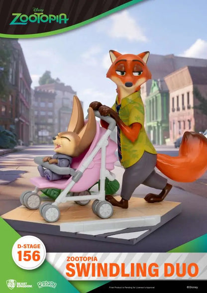 BEAST KINGDOM ZOOTOPIA SWINDLING DUO D-STAGE STATUA 12.2 cm