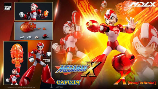 THREEA TOYS/THREEZERO - MEGA MAN MEGA MAN X MDLX X RISING FIRE VERSION ACTION FIGURE 10 cm