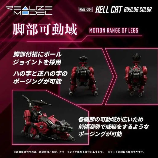 ZOIDS REALIZE MODEL RMZ-004 HELCAT GUYLOS COLOR MODEL KIT