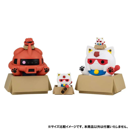 MEGAHOUSE - GUNDAM MOBILE SUITE MEGACAT PROJECT NYANDAM LUCKYCAT SET GIFT MINI FIGURA 10 cm