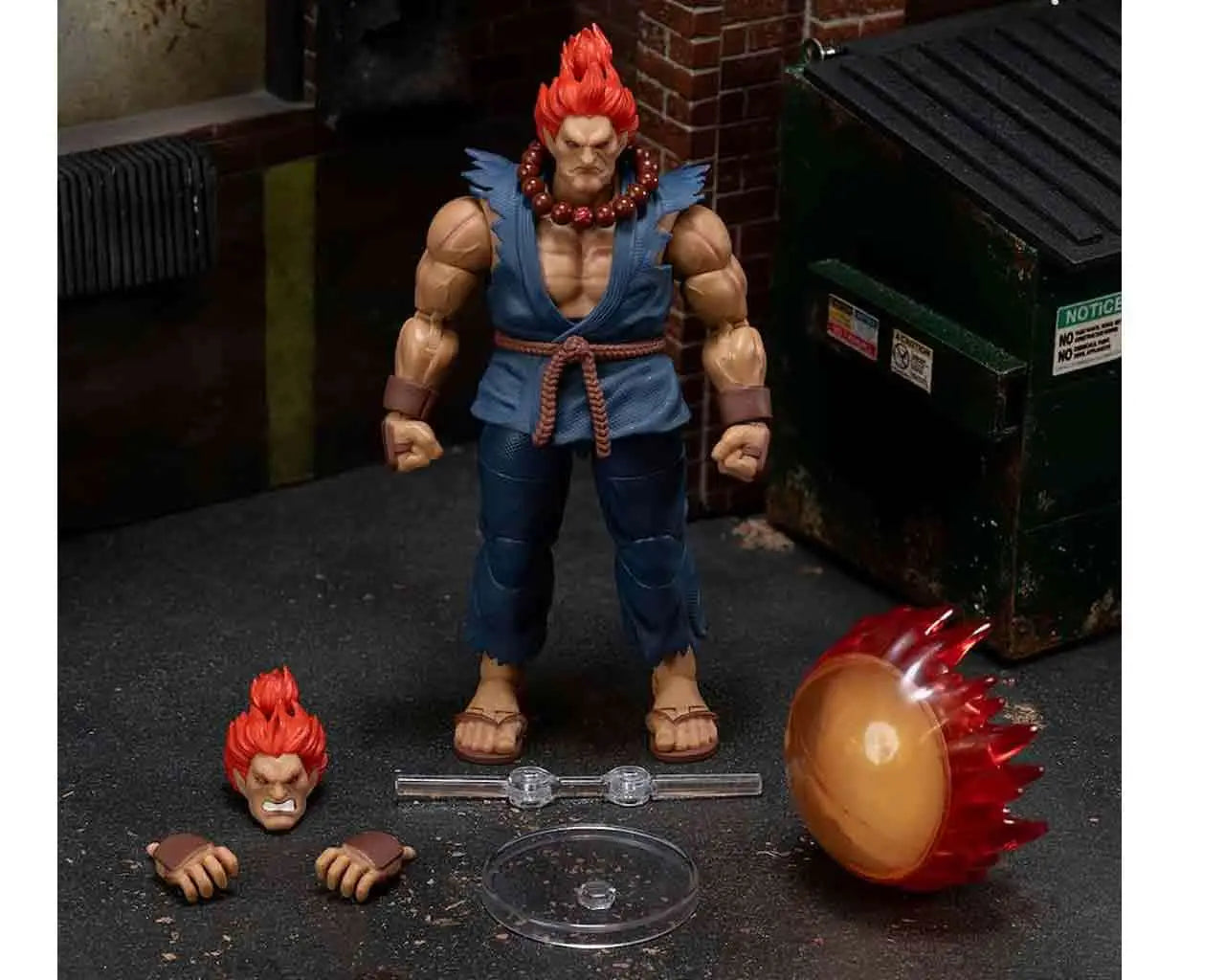 JADA TOYS AKUMA - STREET FIGHTER II DELUXE 1/12 ACTION FIGURE 16 cm