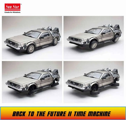 SUNSTAR BACK FUTURE 2 DE LOREAN DIE-CAST 1:18 SCALE MODEL REPLICA 35 × 16 × 13.5 cm