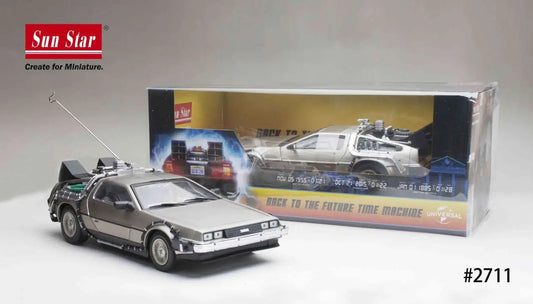 SUNSTAR BACK FUTURE DE LOREAN DIE-CAST 1:18 SCALE MODEL REPLICA 35 × 16 × 13.5 cm