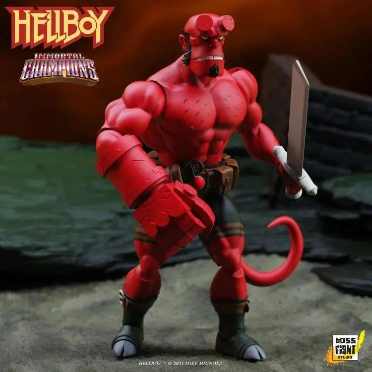 BOSS FIGHT STUDIO HELLBOY IMMORTAL CHAMPIONS RETRO ACTION FIGURE 13.5 cm