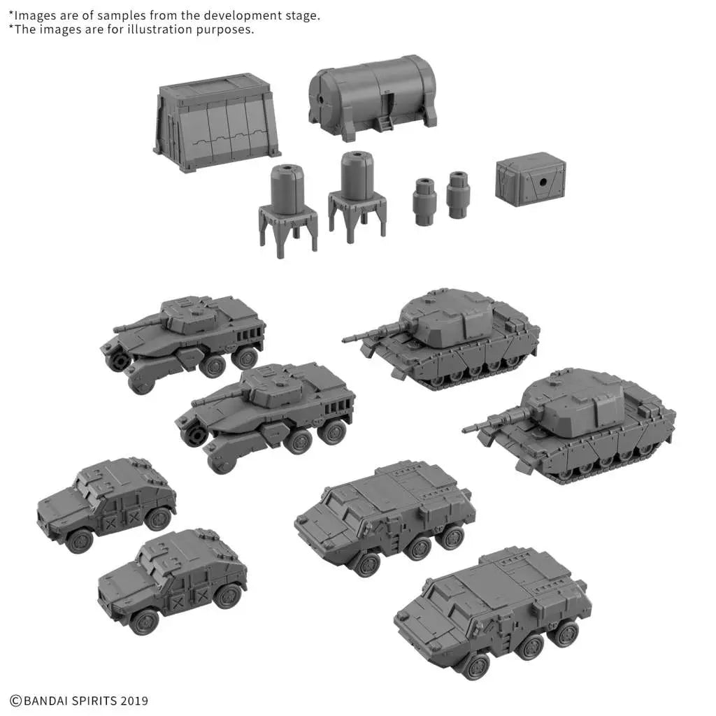 BANDAI 30MM OPTION PARTS SET 24 MULTI OBJECT 1 1/144 MODEL KIT -