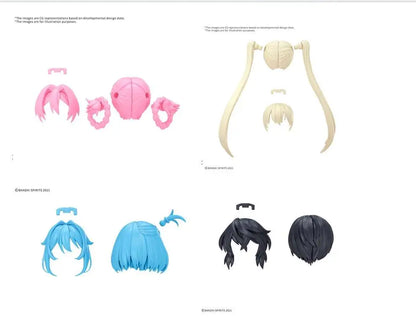 BANDAI 30MS OPTION HAIR STYLE PARTS VOL 13 ALL 4 TYPES MODEL KIT -