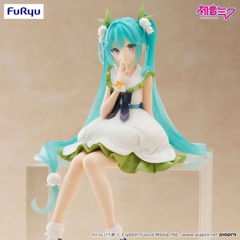 FURYU HATSUNE MIKU FLOWER FAIRY LILY VALLEY NOODLE STOPPER FIGURA 14 cm