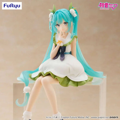 FURYU HATSUNE MIKU FLOWER FAIRY LILY VALLEY NOODLE STOPPER FIGURA 14 cm