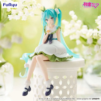 FURYU HATSUNE MIKU FLOWER FAIRY LILY VALLEY NOODLE STOPPER FIGURA 14 cm