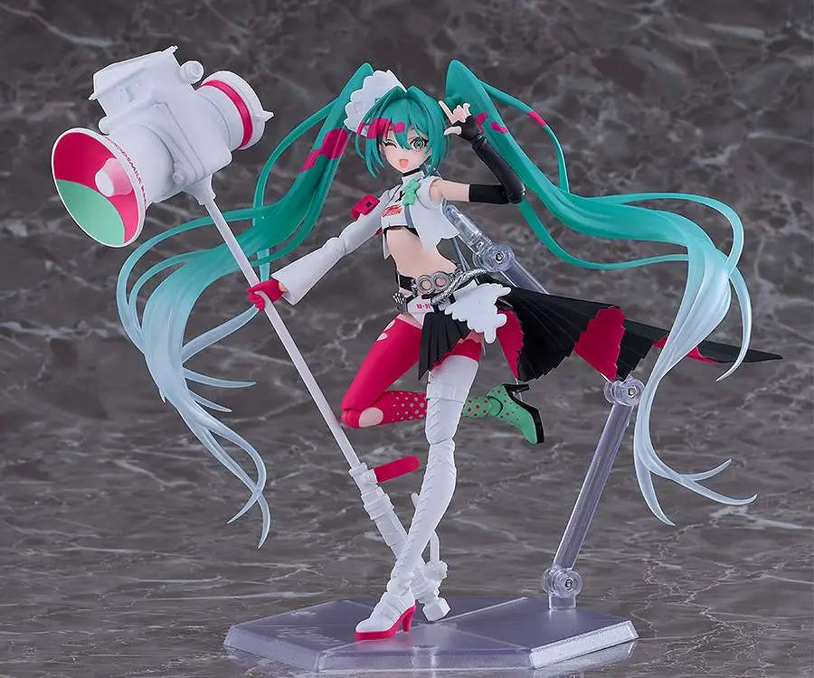 GOOD SMILE COMPANY HATSUNE MIKU GT PROJECT RACING MIKU 2025 FIGMA AF ACTION FIGURE 15 cm
