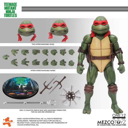 MEZCO TOYS ONE 12 COLLECTIVE TEENAGE MUTANT NINJA TURTLES 1990 MOVIE AF ACTION FIGURE 15 cm