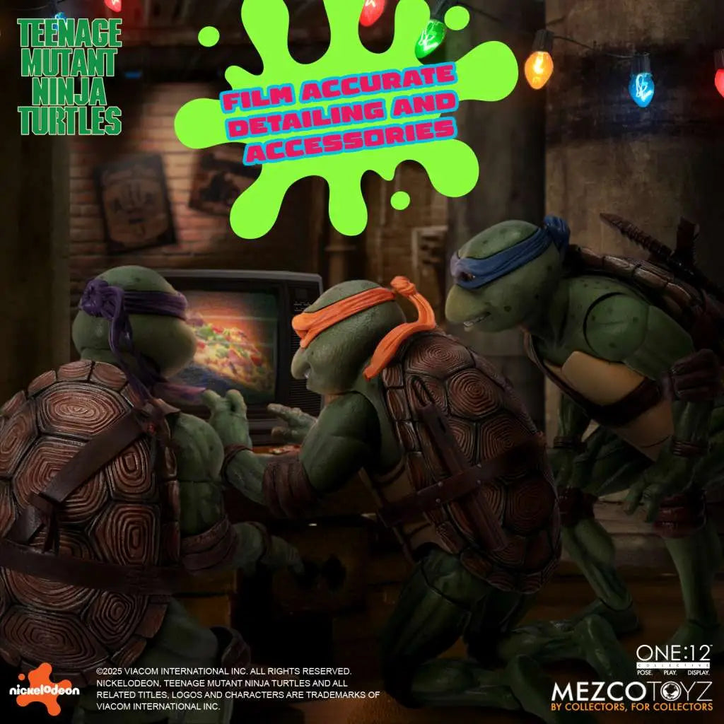 MEZCO TOYS ONE 12 COLLECTIVE TEENAGE MUTANT NINJA TURTLES 1990 MOVIE AF ACTION FIGURE 15 cm