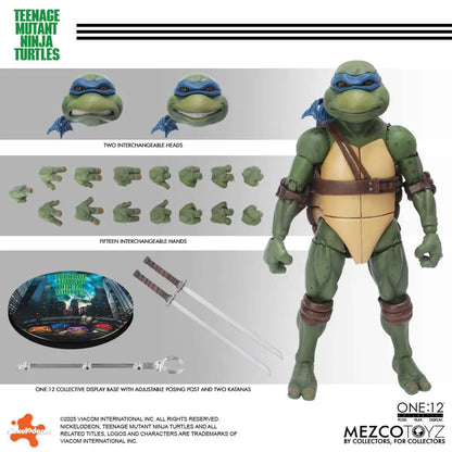 MEZCO TOYS ONE 12 COLLECTIVE TEENAGE MUTANT NINJA TURTLES 1990 MOVIE AF ACTION FIGURE 15 cm