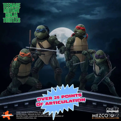 MEZCO TOYS ONE 12 COLLECTIVE TEENAGE MUTANT NINJA TURTLES 1990 MOVIE AF ACTION FIGURE 15 cm