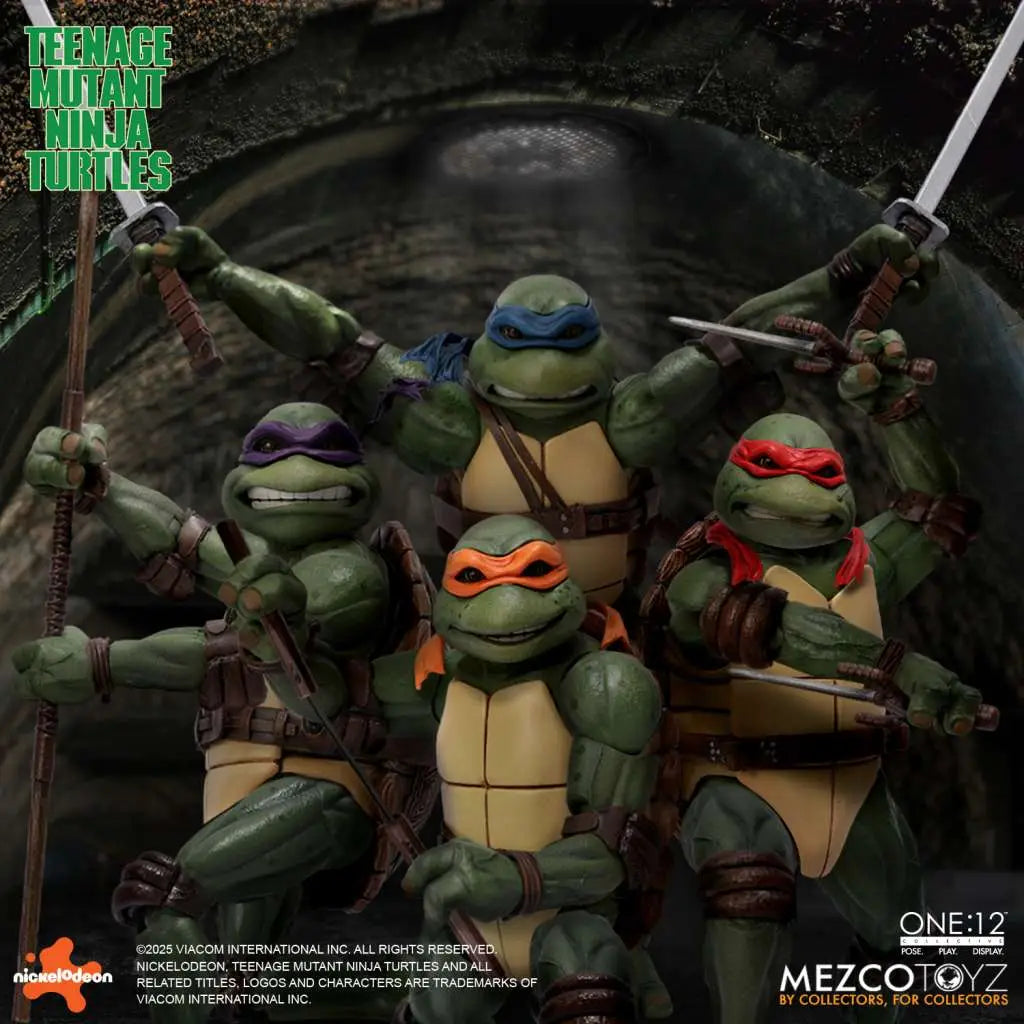 MEZCO TOYS ONE 12 COLLECTIVE TEENAGE MUTANT NINJA TURTLES 1990 MOVIE AF ACTION FIGURE 15 cm