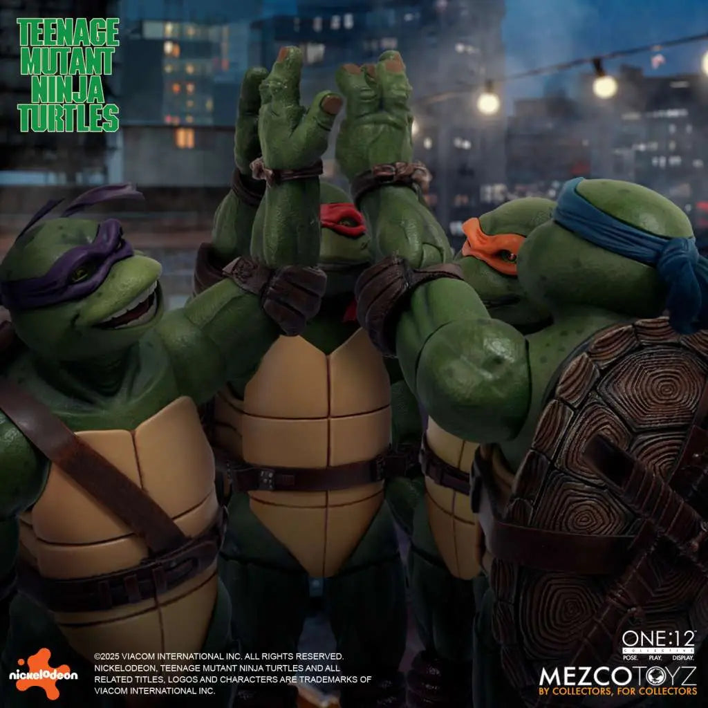 MEZCO TOYS ONE 12 COLLECTIVE TEENAGE MUTANT NINJA TURTLES 1990 MOVIE AF ACTION FIGURE 15 cm