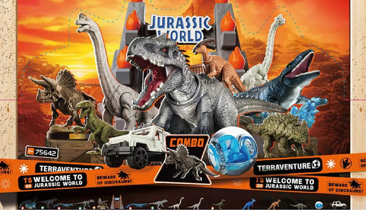 JURASSIC WORLD TERRAVENTURE TS02 MODEL KIT BLIND BOX SET (12)