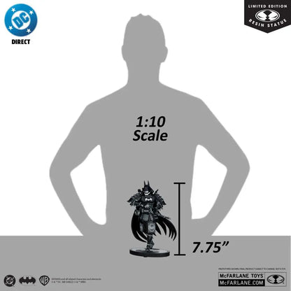 MCFARLANE TOYS 25 BATMAN - DC DIRECT BLACK & WHITE BATMAN NINJA RESIN STATUA 20 cm