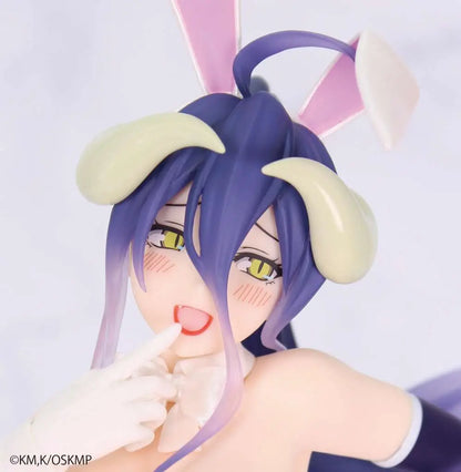 SYSTEM SERVICE OVERLORD ALBEDO BUNNY WHITE ONE-SEVENTH CARAT FIGURA 19 cm