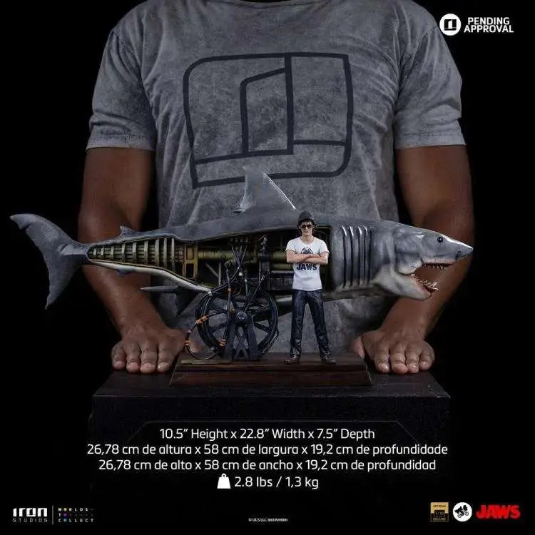 IRON STUDIOS RG JAWS STEVEN SPIELBE 50TH ANNIVERSARY 1/10 STATUA 26 cm