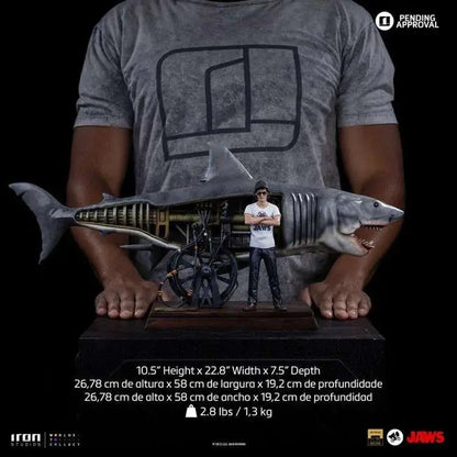 IRON STUDIOS RG JAWS STEVEN SPIELBE 50TH ANNIVERSARY 1/10 STATUA 26 cm