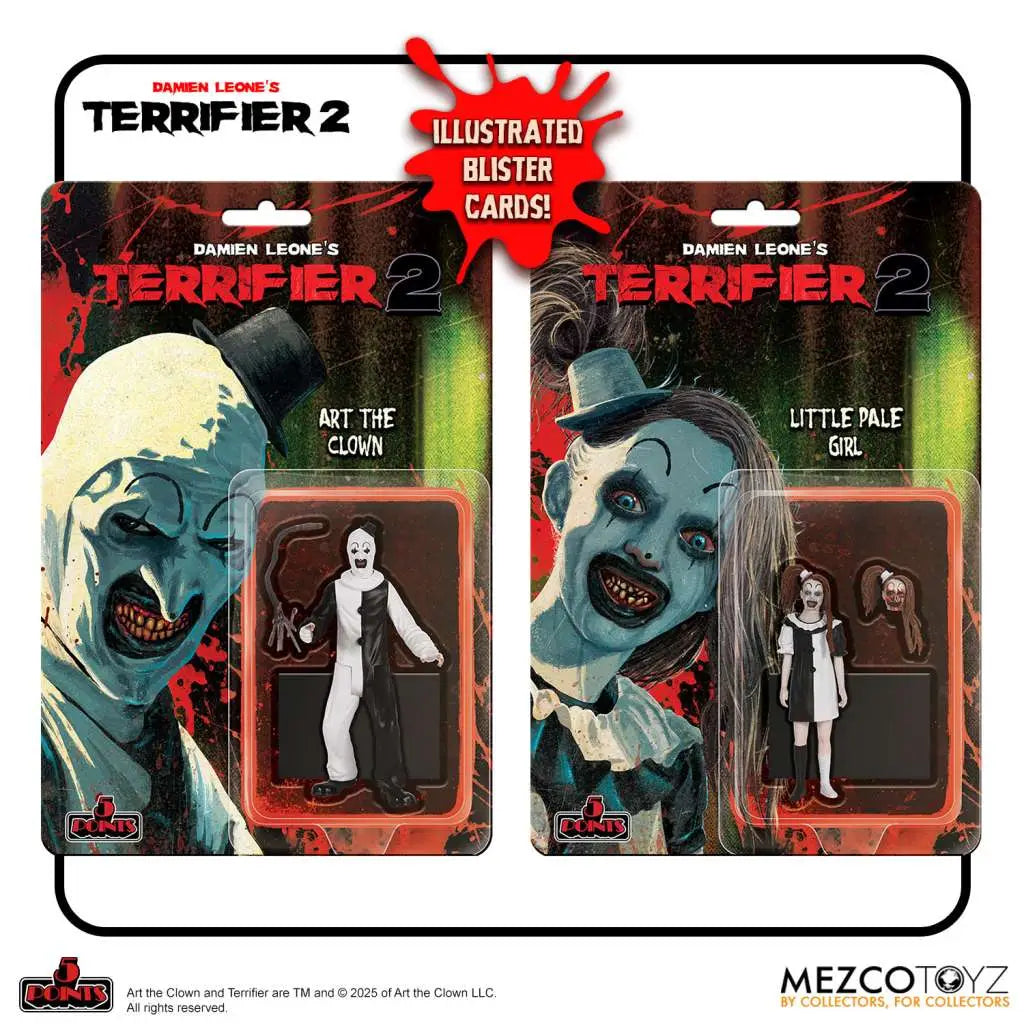 MEZCO TOYS 5 POINTS TERRIFIER AF SET (2) ACTION FIGURE 9 cm