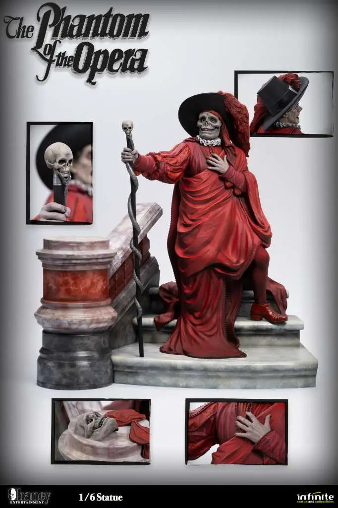 INFINITE STATUE LON CHANEY PHANTOM OPERA 1/6 STATUA cm h33x32x18.5