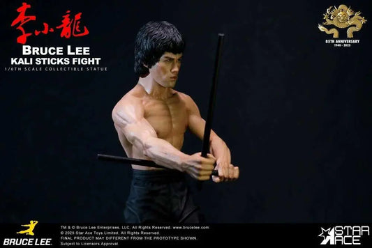 STAR ACE BRUCE LEE KALI STICKS FIGHT NORMAL BASEMENT VER. STATUA 30 cm