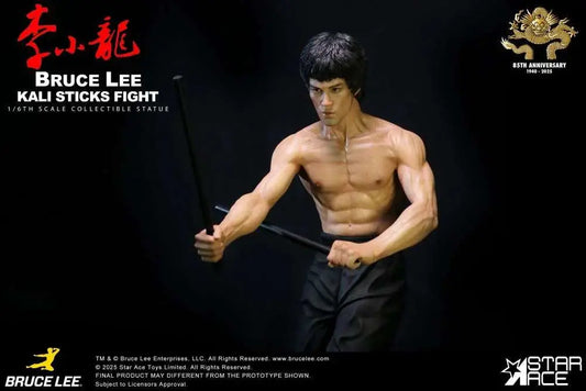 STAR ACE BRUCE LEE KALI STICKS FIGHT NORMAL BASEMENT VER. STATUA 30 cm