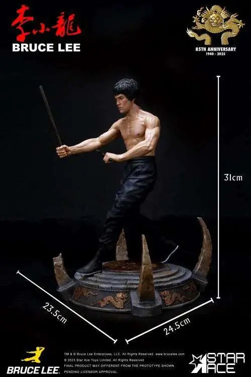 STAR ACE BRUCE LEE KALI STICKS FIGHT DELUXE BASEMENT VER. STATUA 30 cm