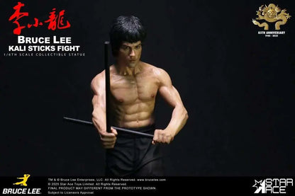 STAR ACE BRUCE LEE KALI STICKS FIGHT DELUXE BASEMENT VER. STATUA 30 cm