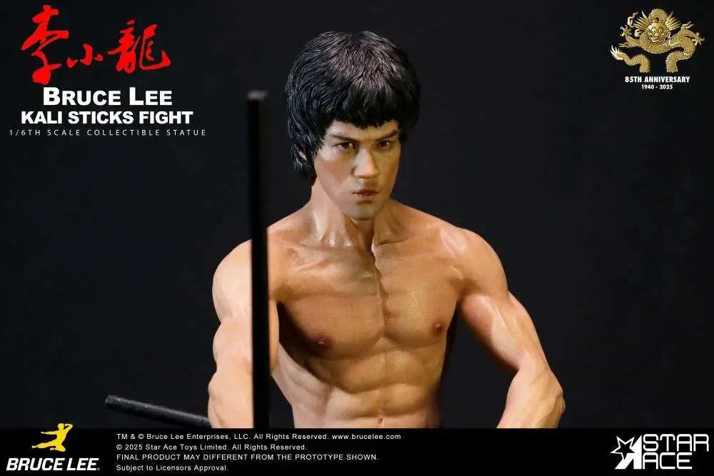 STAR ACE BRUCE LEE KALI STICKS FIGHT DELUXE BASEMENT VER. STATUA 30 cm