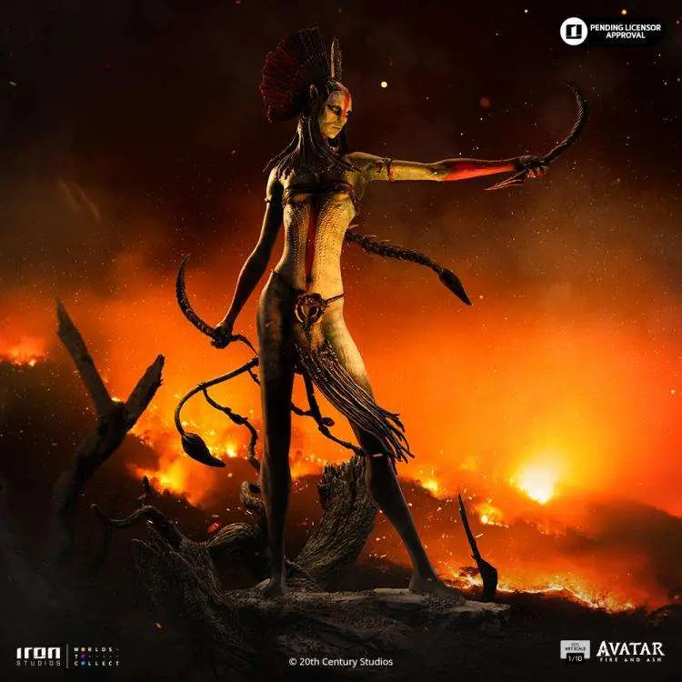 IRON STUDIOS AVATAR 3: FIRE ASH VARANG 1/10 STATUA 36 cm