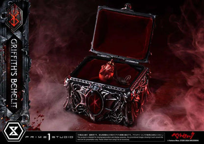 PRIME 1 - BERSERK GRIFFITH BEHELIT LIFE SCALE MASTERLINE REPLICA box (14cm x 20cm x 18cm) behelit (6cm x 4cm x 5cm)