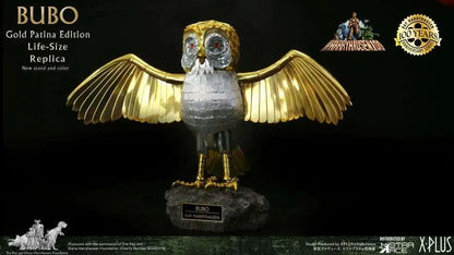STAR ACE CLASH TITANS BUBO GOLD PATINA DELUXE OPEN/CLOSED WINGS SET REPLICA 30 cm