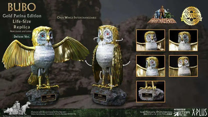 STAR ACE CLASH TITANS BUBO GOLD PATINA DELUXE OPEN/CLOSED WINGS SET REPLICA 30 cm