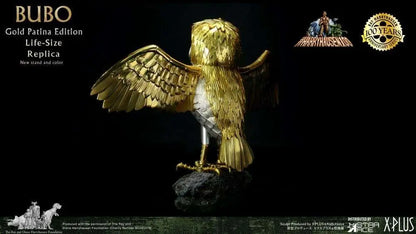 STAR ACE CLASH TITANS BUBO GOLD PATINA DELUXE OPEN/CLOSED WINGS SET REPLICA 30 cm