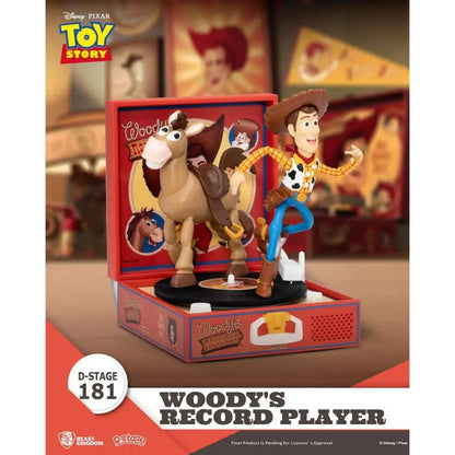 BEAST KINGDOM TOY STORY WOODY'S RECORD PLAYER D-STAGE DIORAMA 13.7 cm