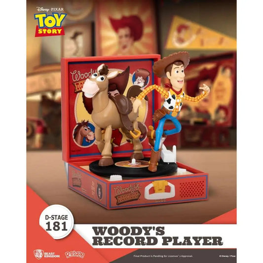 BEAST KINGDOM TOY STORY WOODY'S RECORD PLAYER D-STAGE DIORAMA 13.7 cm
