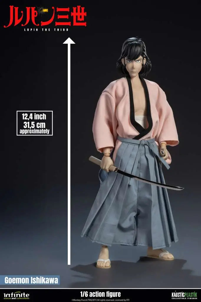 INFINITE STATUE LUPIN 3RD ITALIAN ADVENTURE GOEMON ISHIKAWA XIII STANDARD EDITION 1/6 ACTION FIGURE 31.5 cm